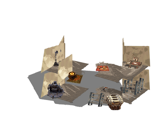 Terrain Bâtiment à étages dans le jeu Space Trooper